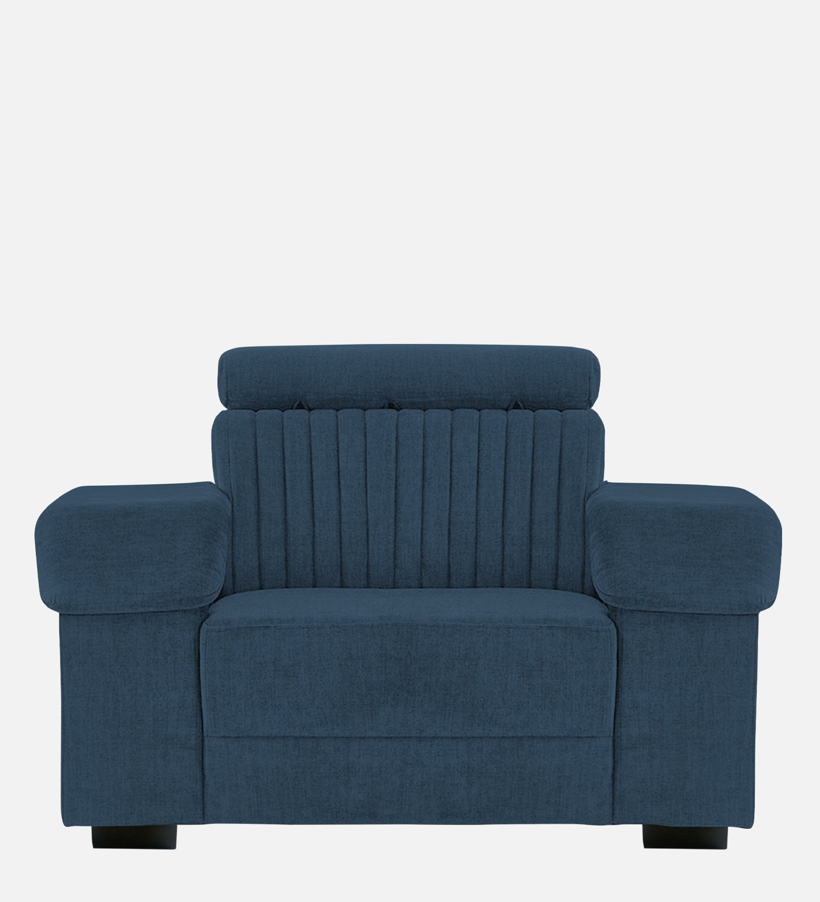 Draco Fabric 1 Seater Sofa In  Light Blue Colour - Febonic Living
