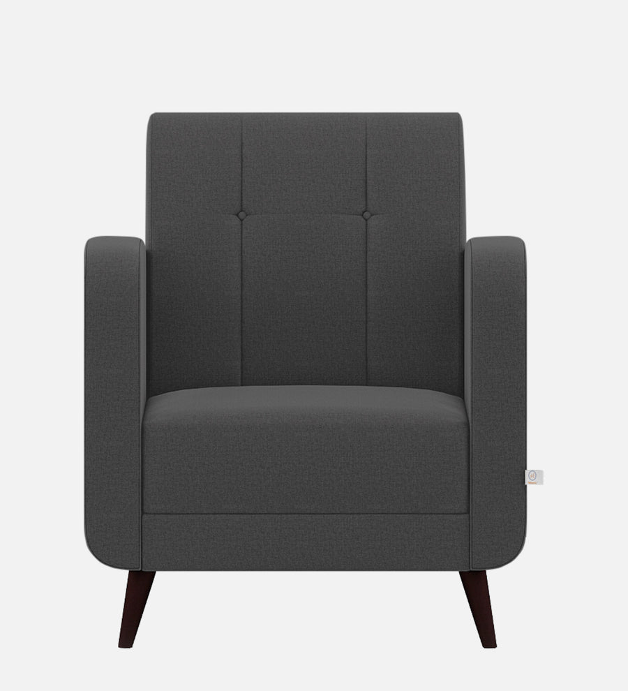 Wiki Velvet 1 Seater Sofa In Davy Grey Colour - Febonic Living
