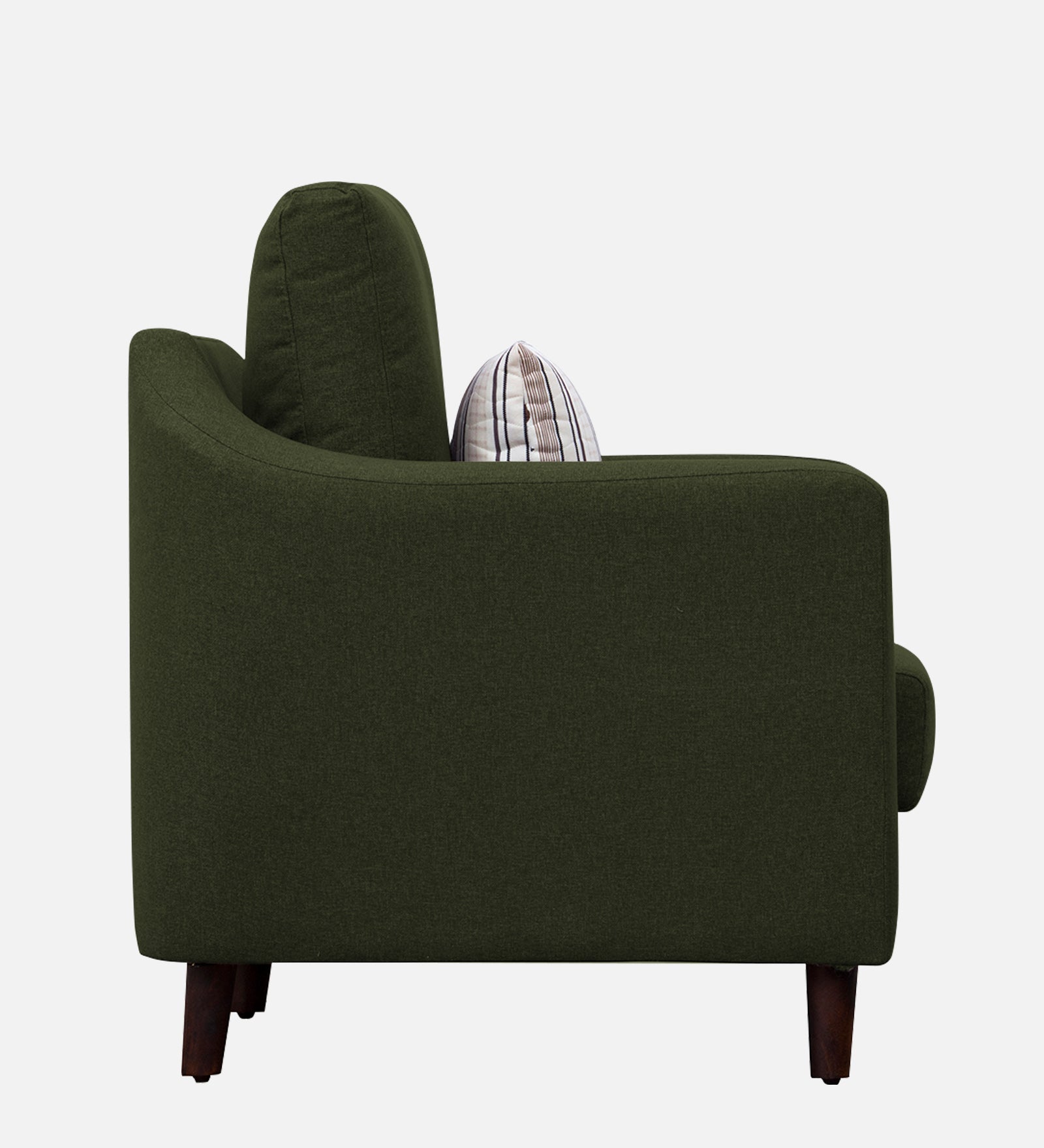 Kevin Fabric 1 Seater Sofa in Olive Green Colour