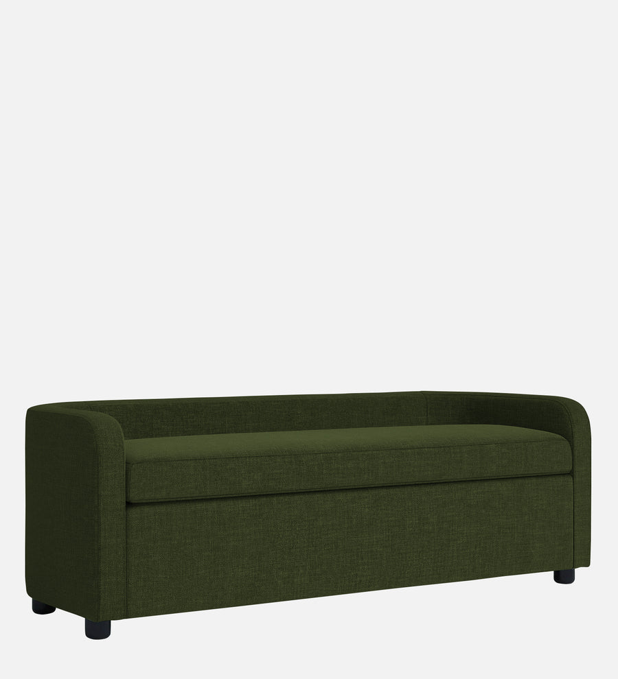Cooper Fabric Storage Bench In Olive Green Colour - Febonic Living