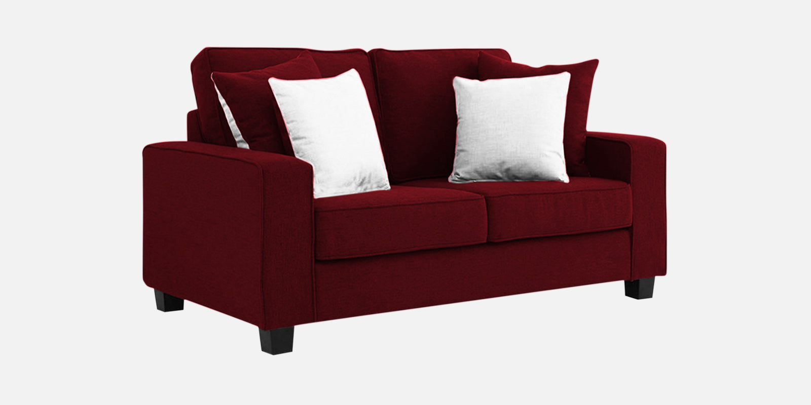 Ladybug Fabric 2 Seater Sofa In Ruby Red Colour