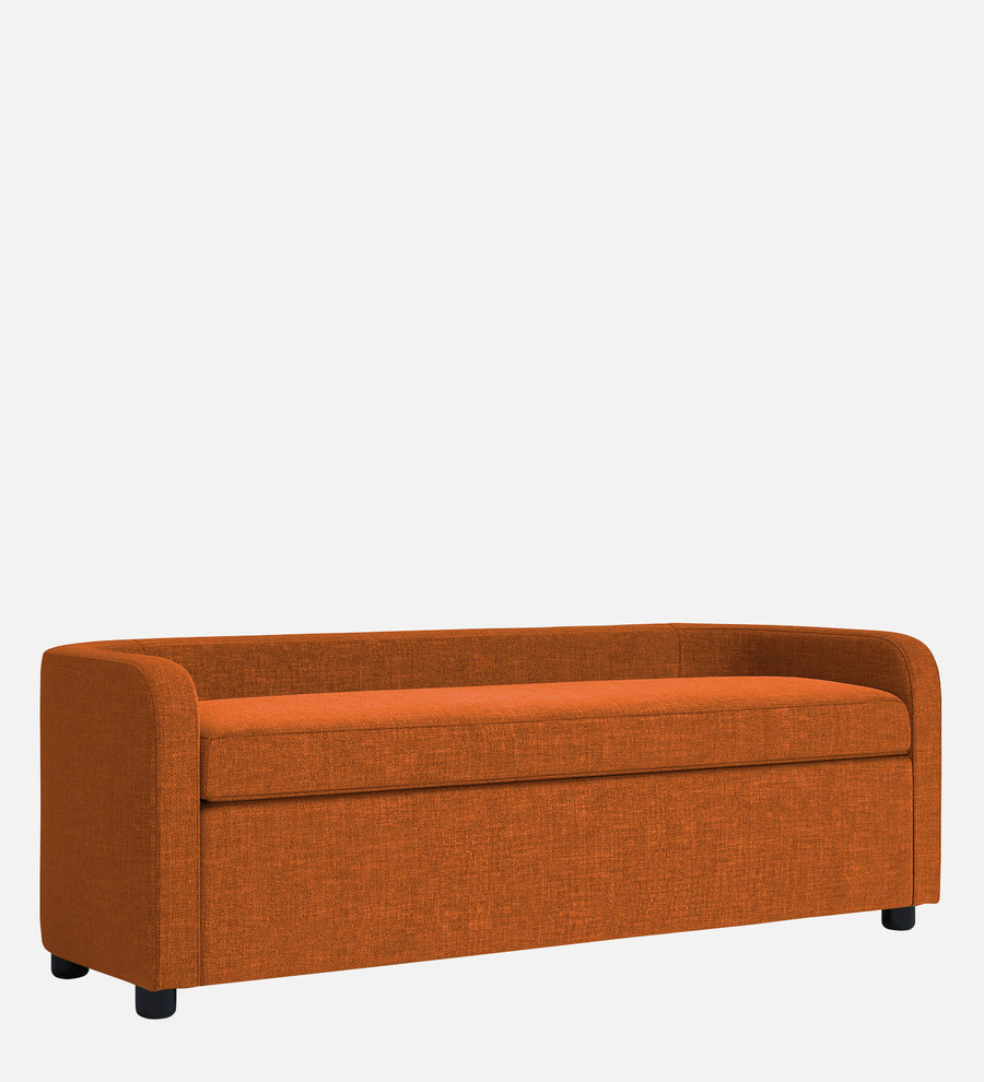 Cooper Fabric Storage Bench In Vivid Orange Colour - Febonic Living