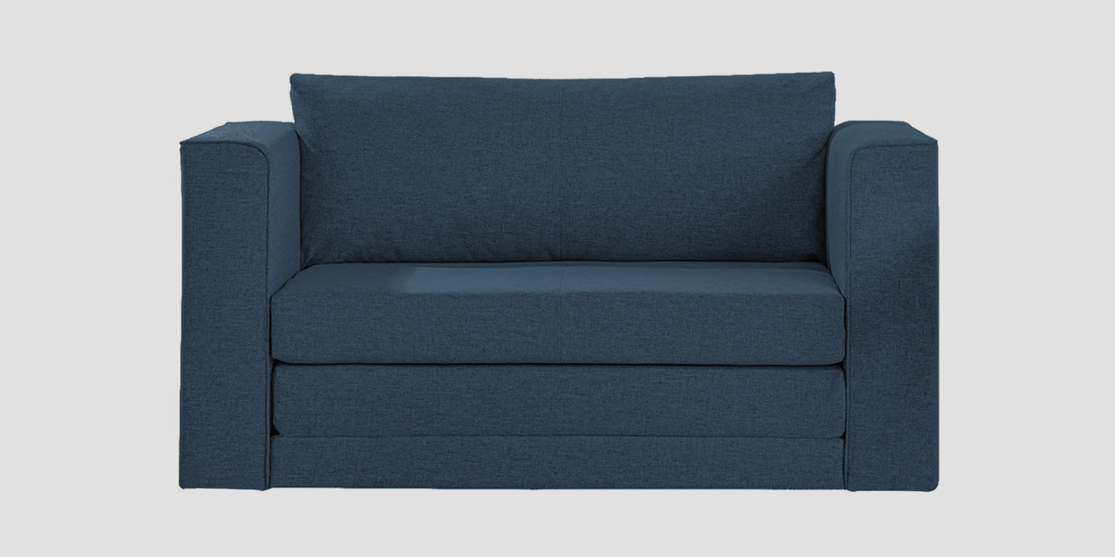 Kenia Fabric 2 Seater Foldable Sofa Cum Bed In Light Blue Colour - Febonic Living