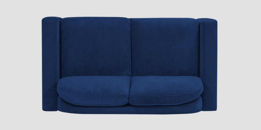 Dara Fabric 2 Seater Sofa In Royal Blue Colour - Febonic Living