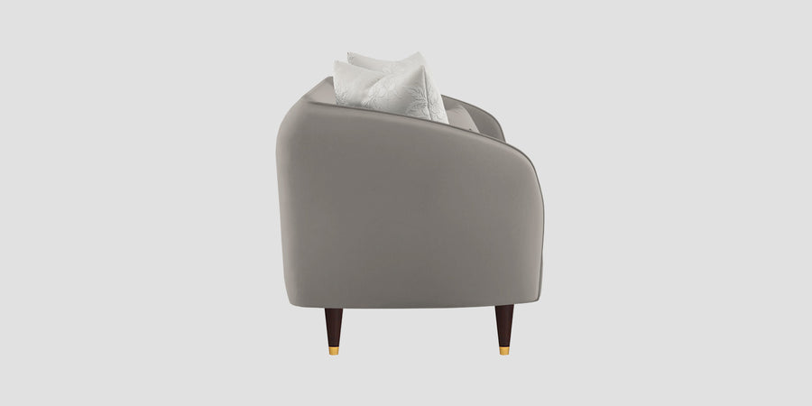 Hairo Velvet 2 Seater Sofa In Echo Grey Colour - Febonic Living