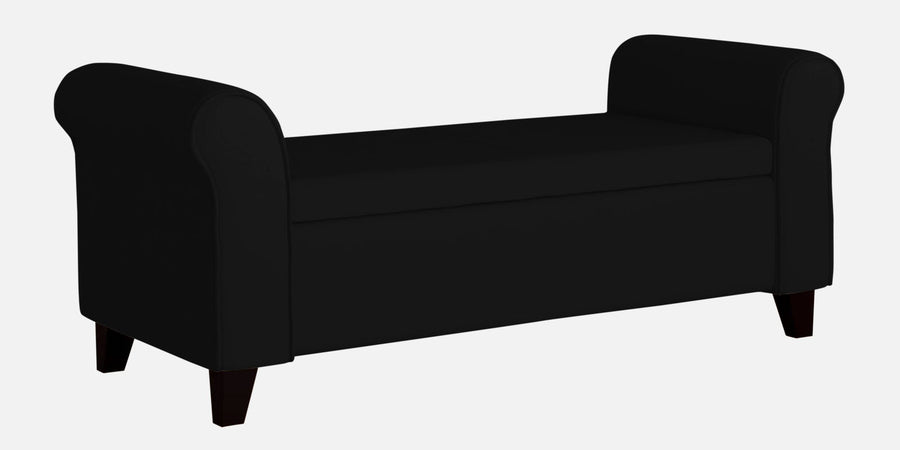 Molo Fabric 2 Seater Recamier In Zed Black Colour With Storage - Febonic Living