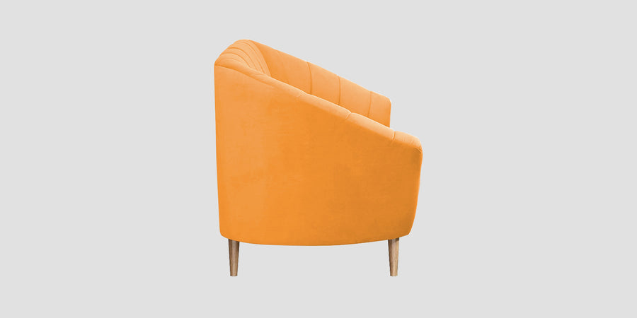 Kaylee Velvet 2 Seater Sofa In Tangerine Orange Colour - Febonic Living