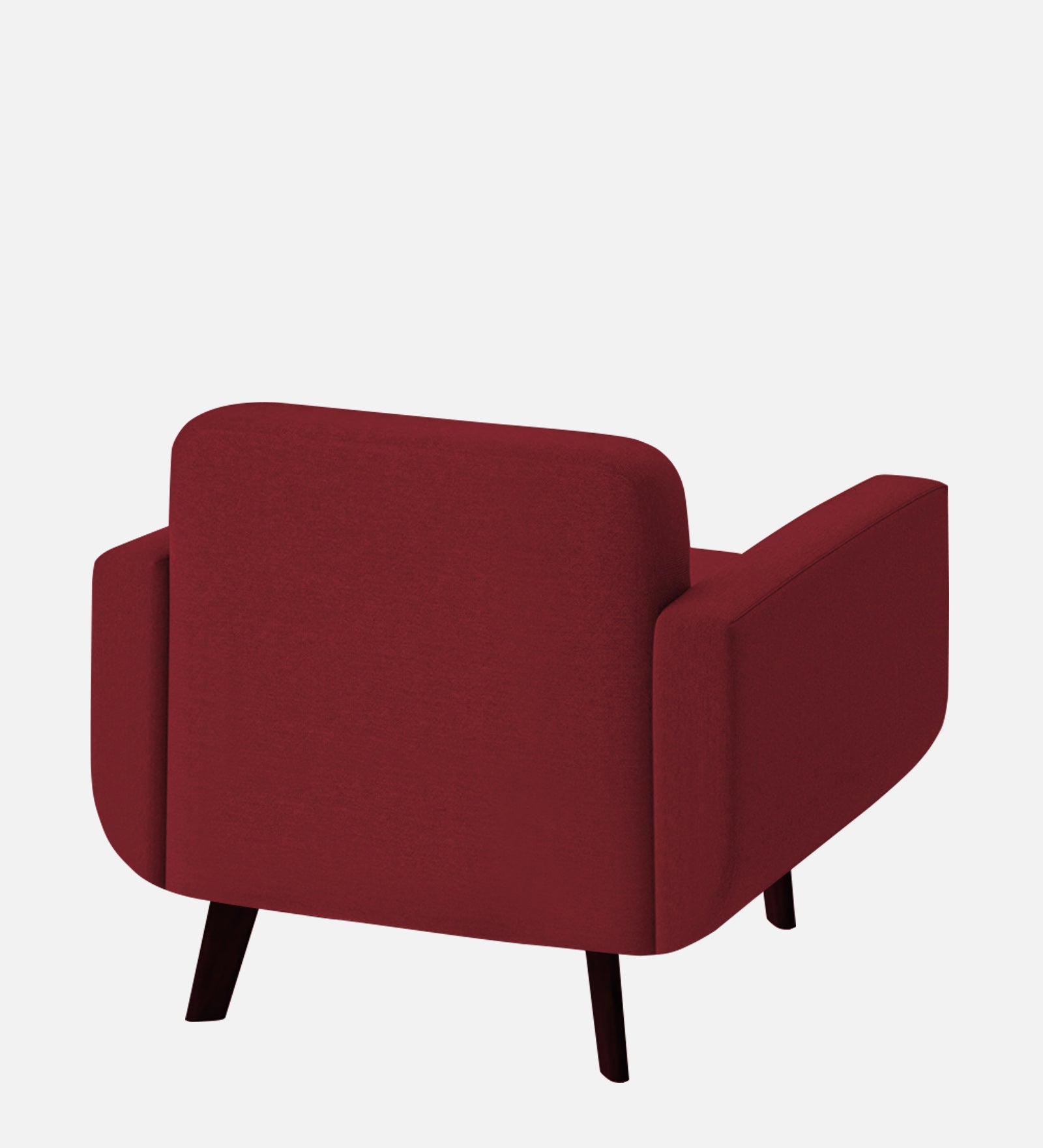 Marsela Fabric 1 Seater Sofa in Chilli Red Colour