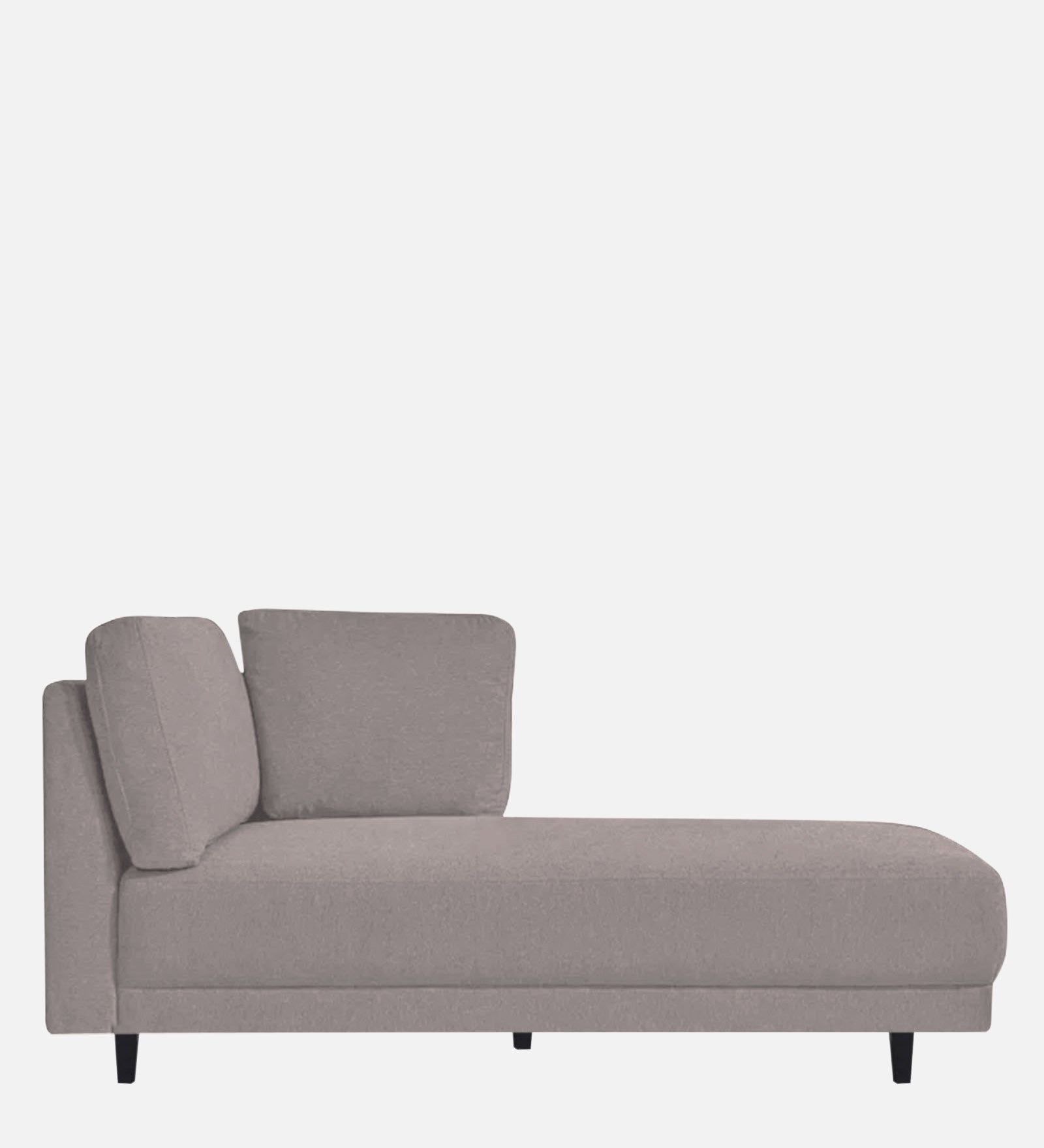 Jonze Velvet RHS Chaise Lounger in Pearl Grey Colour