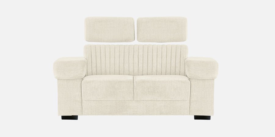 Draco Fabric 2 Seater Sofa In Ivory Cream Colour - Febonic Living