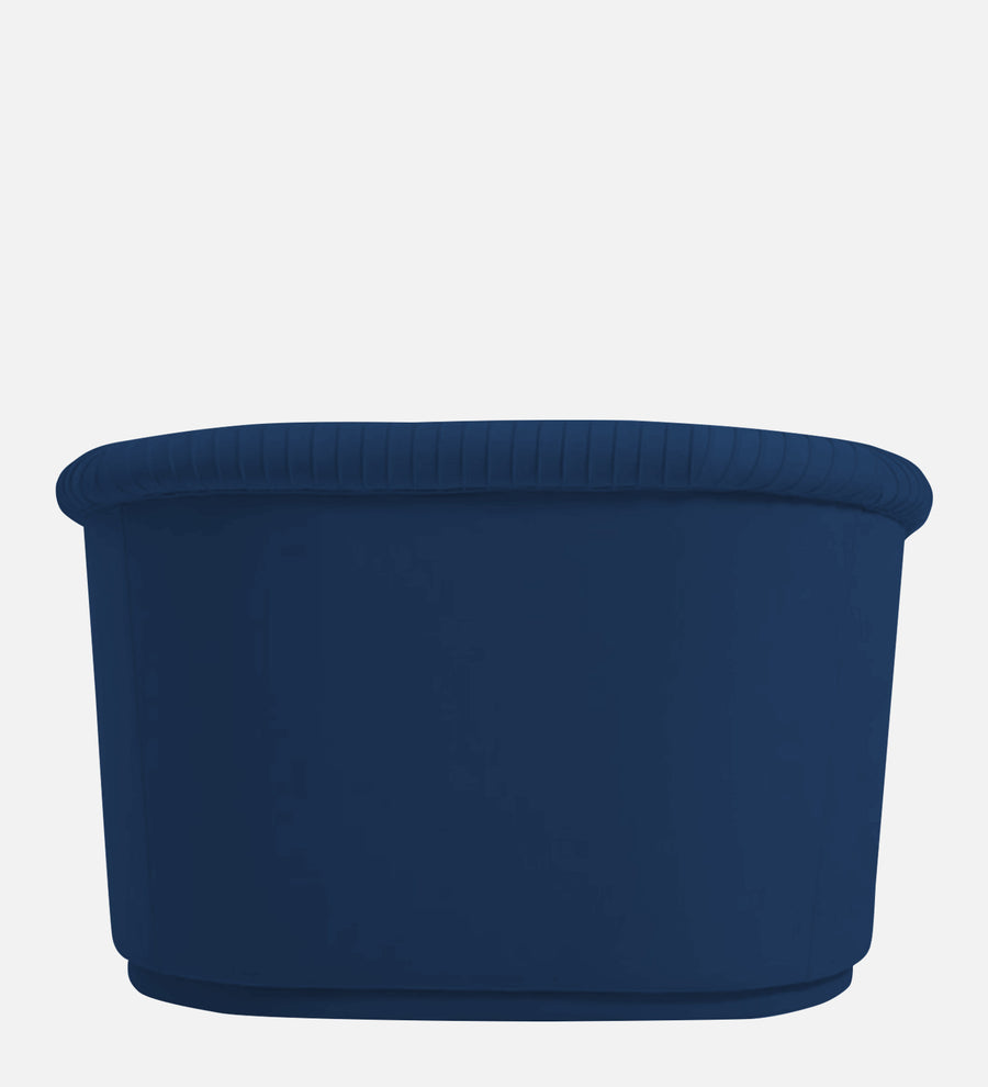 Yara Velvet Fabric 1 Seater Sofa In Imperial Blue Colour - Febonic Living