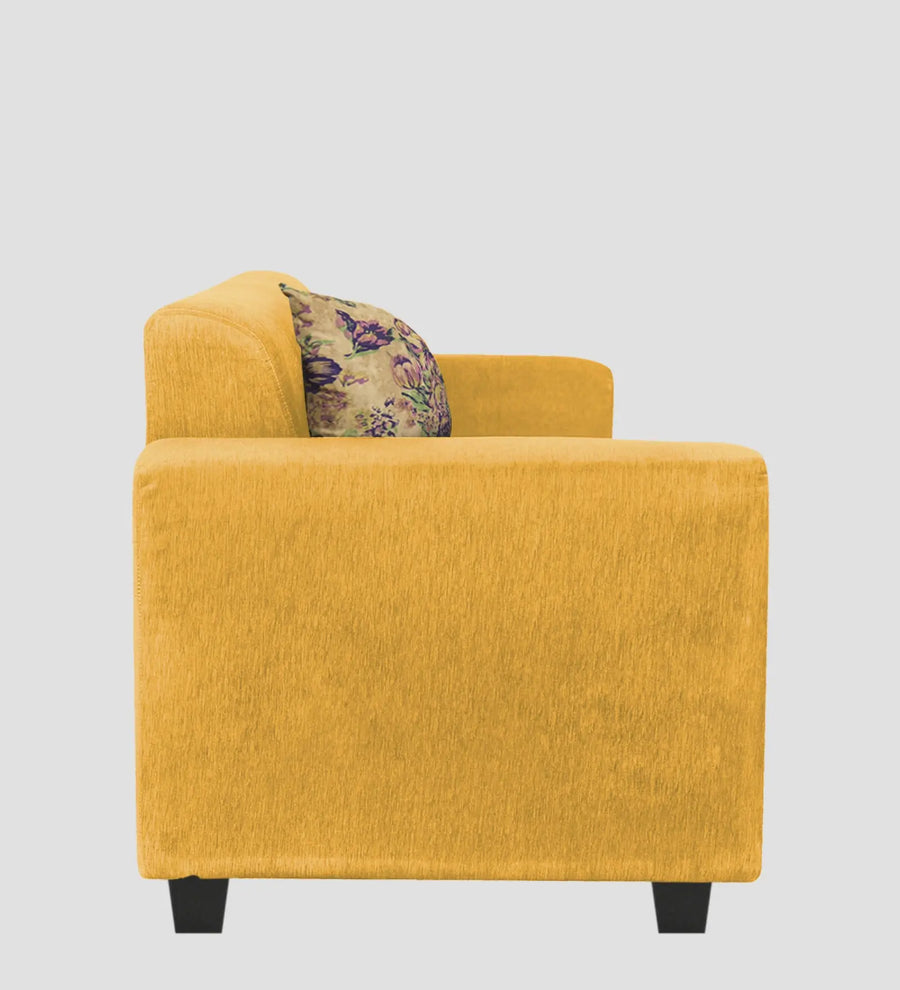 Lipu Fabric 1 Seater Sofa In Bold Yellow Colour - Febonic Living