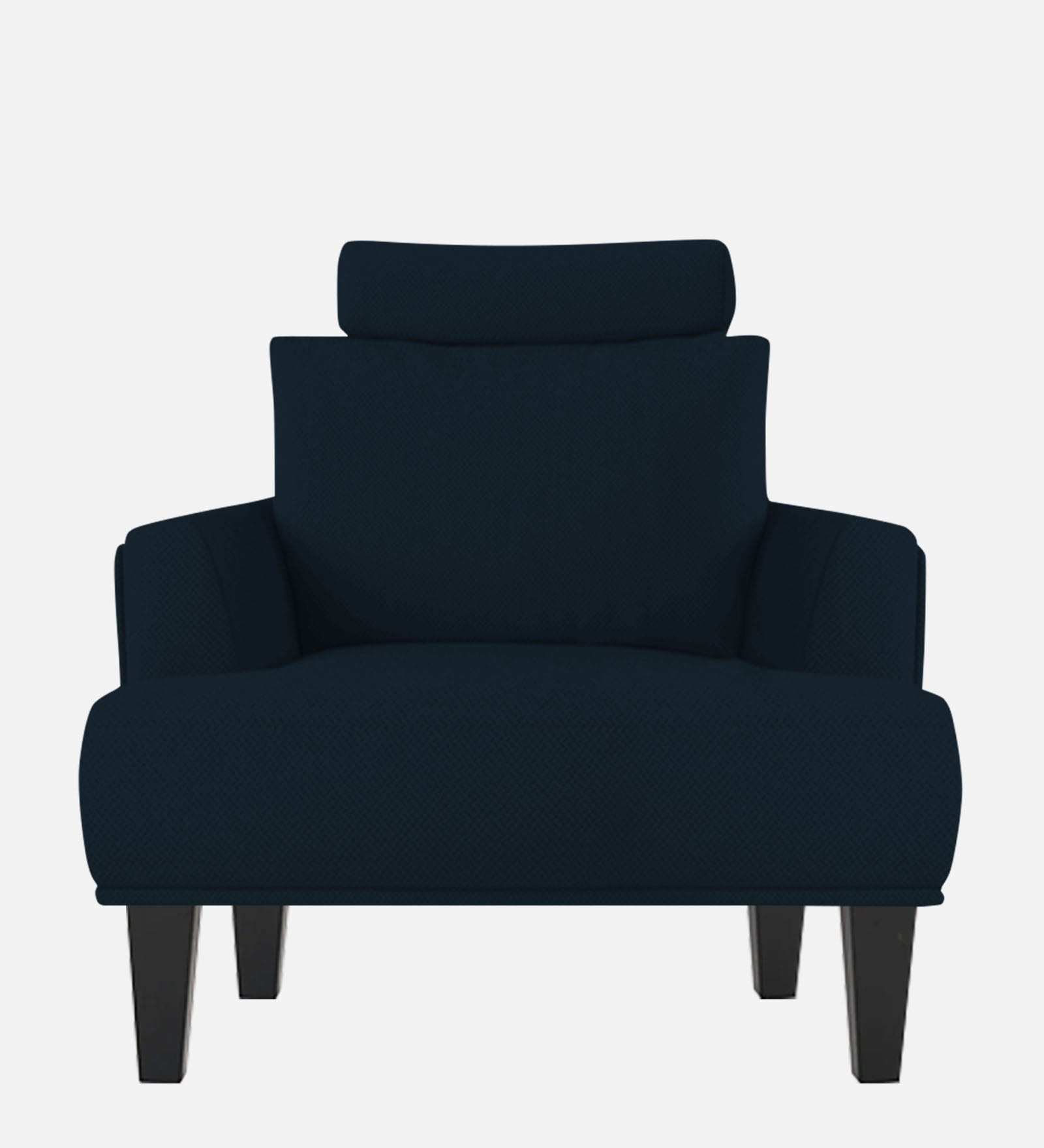 Como Fabric 1 Seater Sofa in Denim Blue Colour