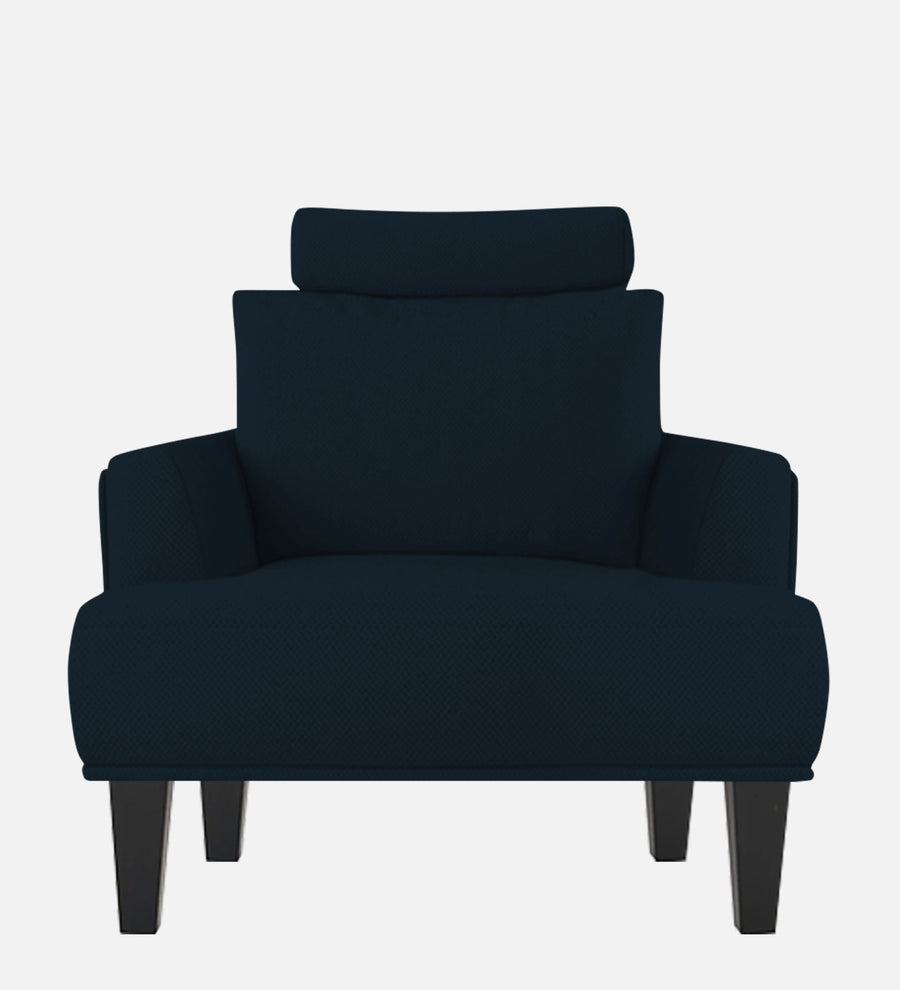 Como Fabric 1 Seater Sofa In Denim Blue Colour - Febonic Living