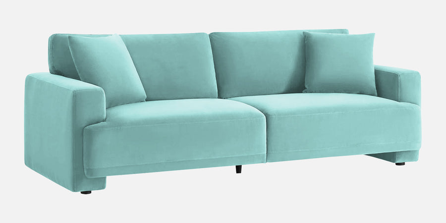 Kosta Velvet 3 Seater Sofa In Barmunda Aqua Colour - Febonic Living