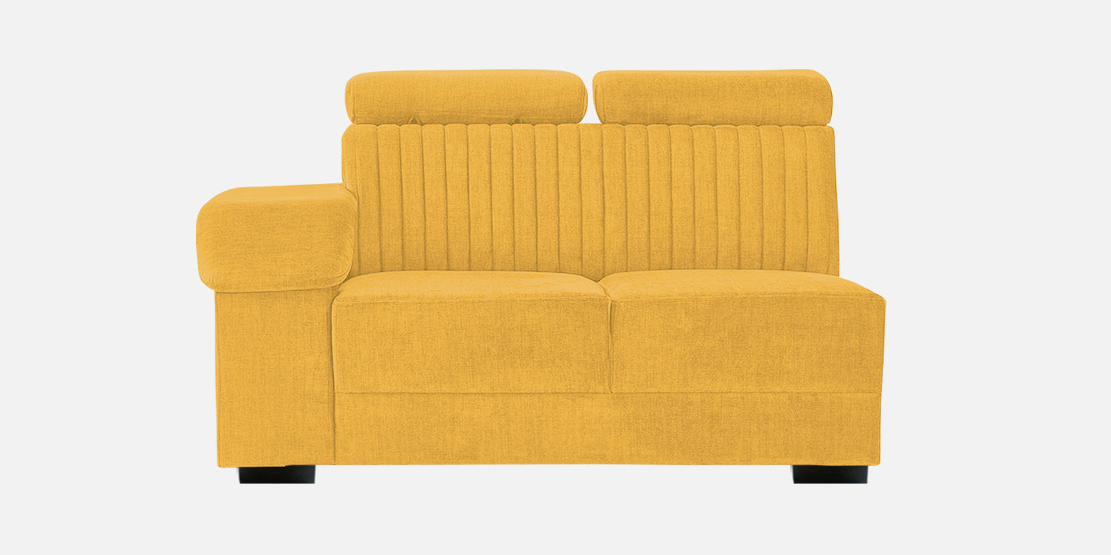 Draco Fabric 6 Seater Corner Sofa In Bold Yellow Colour - Febonic Living