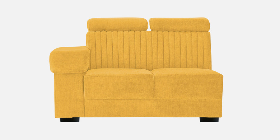 Draco Fabric 6 Seater Corner Sofa In Bold Yellow Colour - Febonic Living