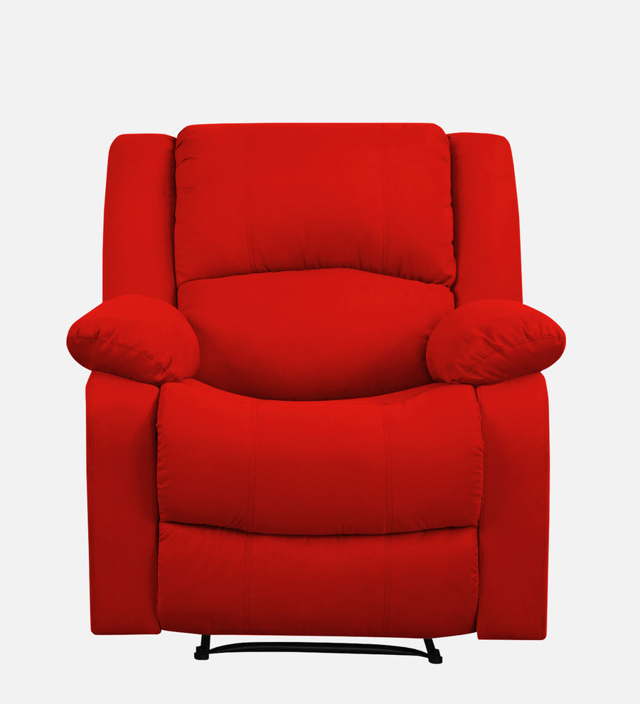 Henry Fabric 1 Seater Motorized Recliner In Ruby Red Colour - Febonic Living