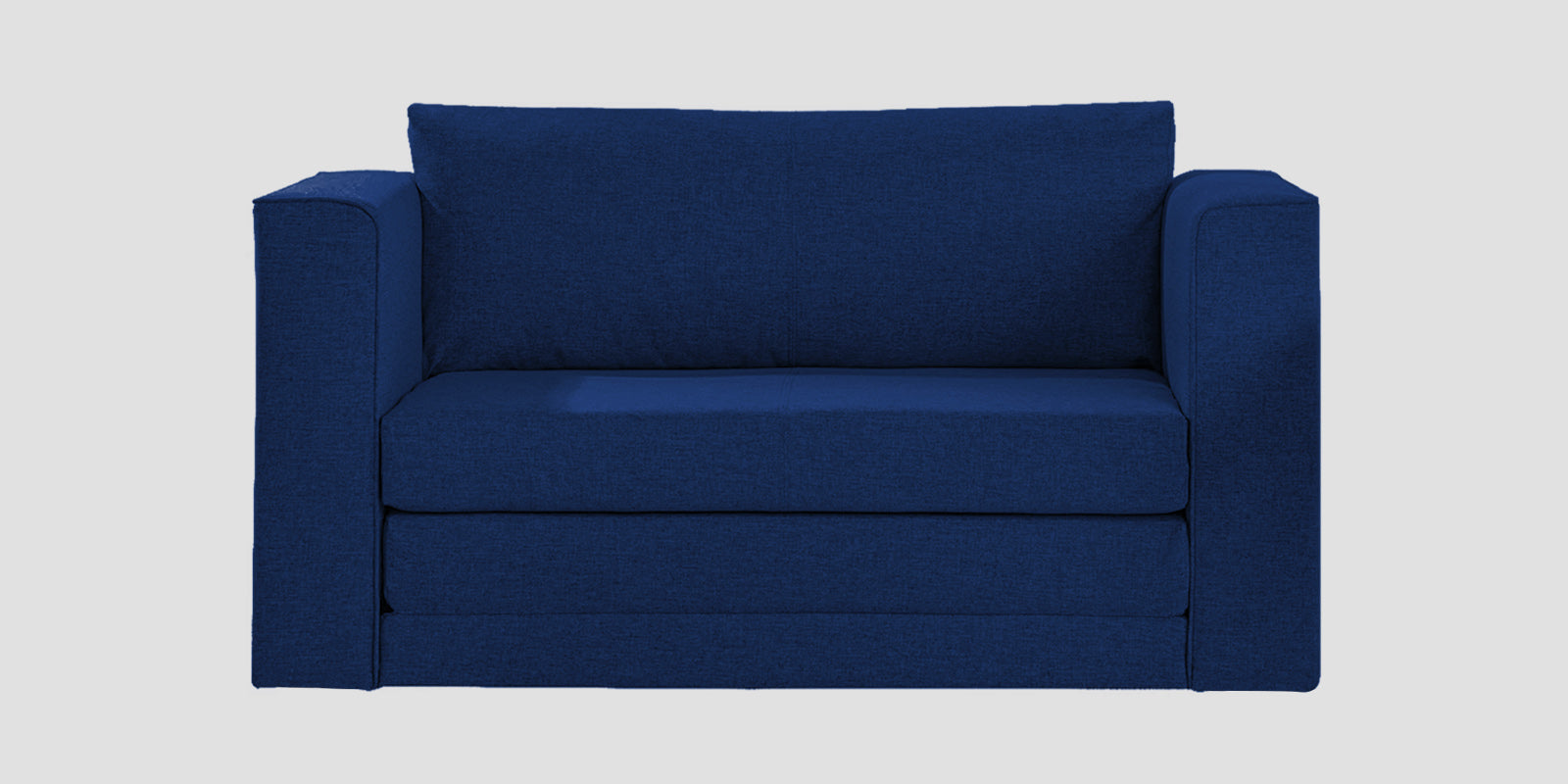 Kenia Fabric 2 Seater Foldable Sofa Cum Bed In Royal Blue Colour - Febonic Living