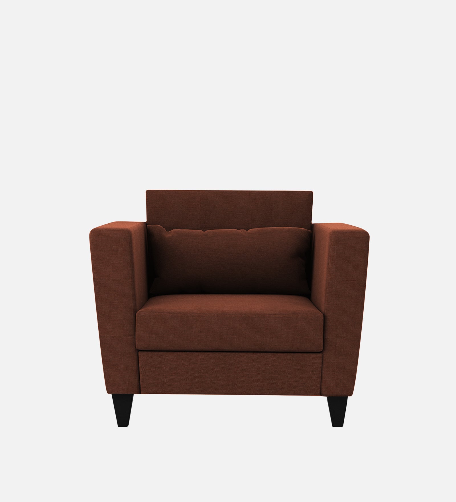 Tokyo Fabric 1 Seater Sofa in Coffee Brown Colour