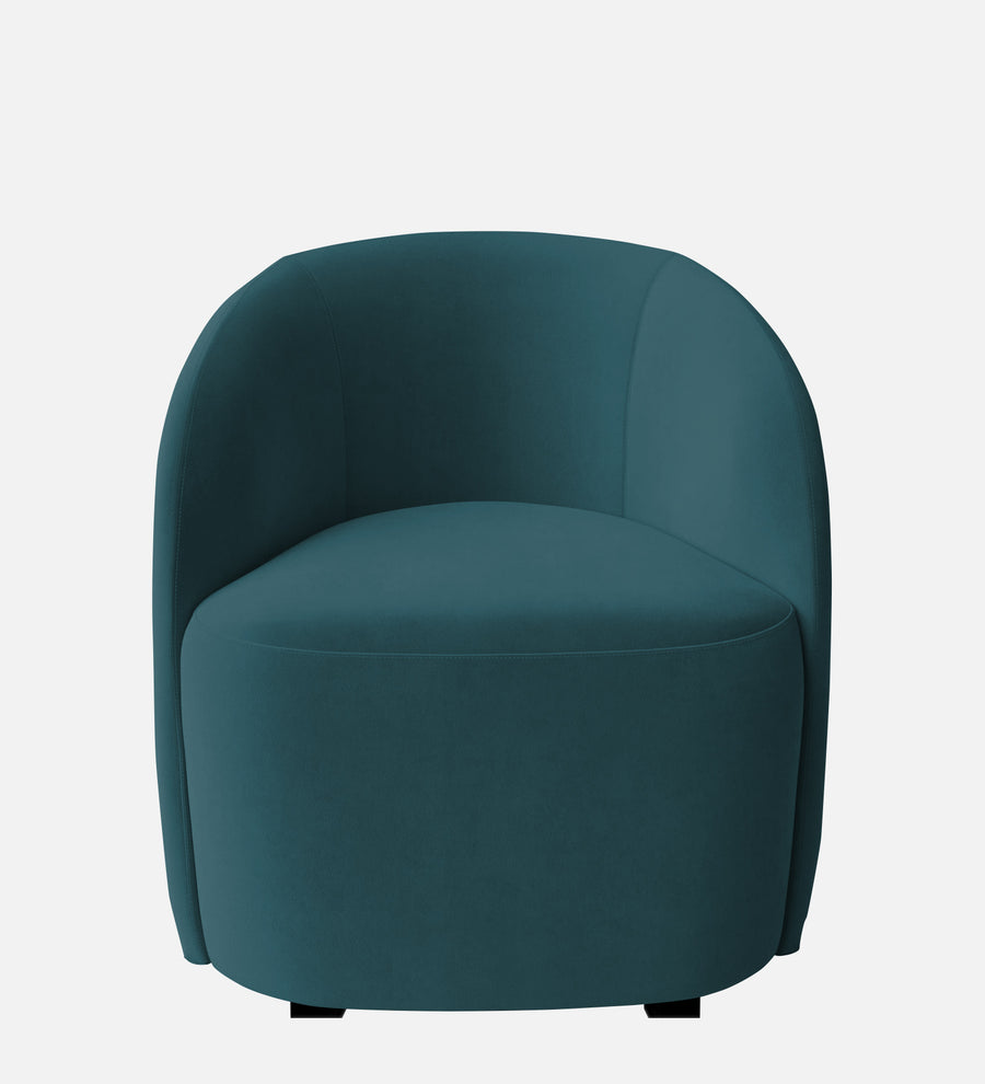 Lucky Velvet Lounge Chair In Arabian Green Colour - Febonic Living