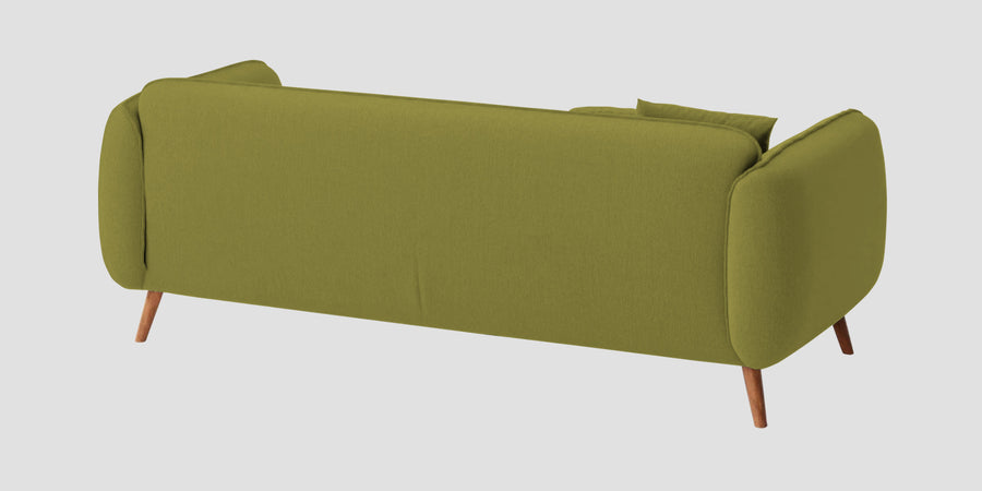 Zia Fabric 3 Seater Sofa In Kelly Green Colour - Febonic Living