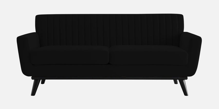Tucker Velvet 2 Seater Sofa In Adam Black Colour - Febonic Living