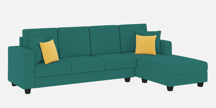 Nabi Fabric Lhs Sectional Sofa 3 Lounger In Sea Green Colour - Febonic Living