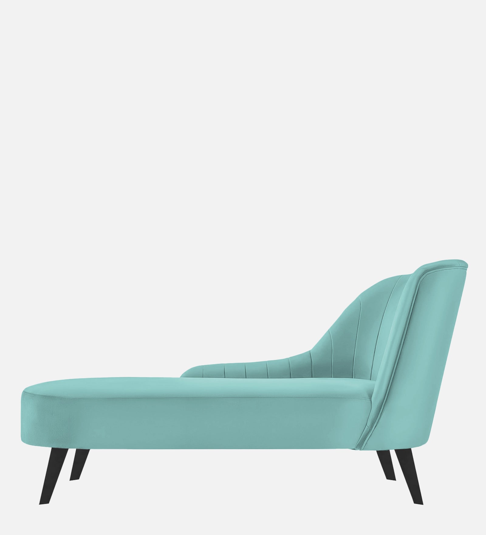 Flora Velvet LHS Chaise Lounger in Barmunda Aqua Colour