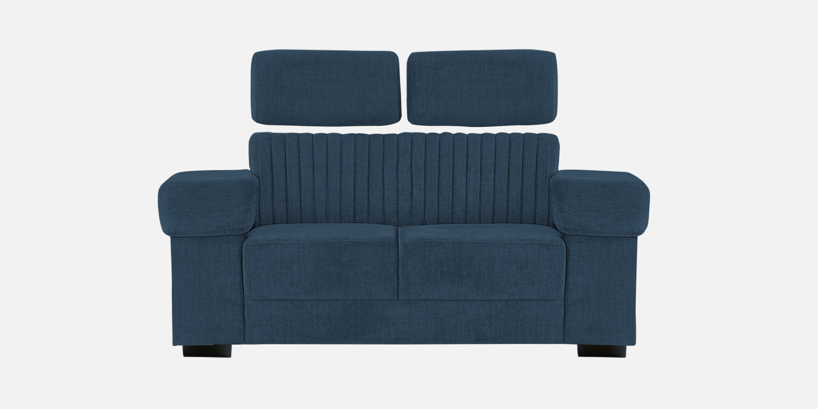 Draco Fabric 2 Seater Sofa In Light Blue Colour