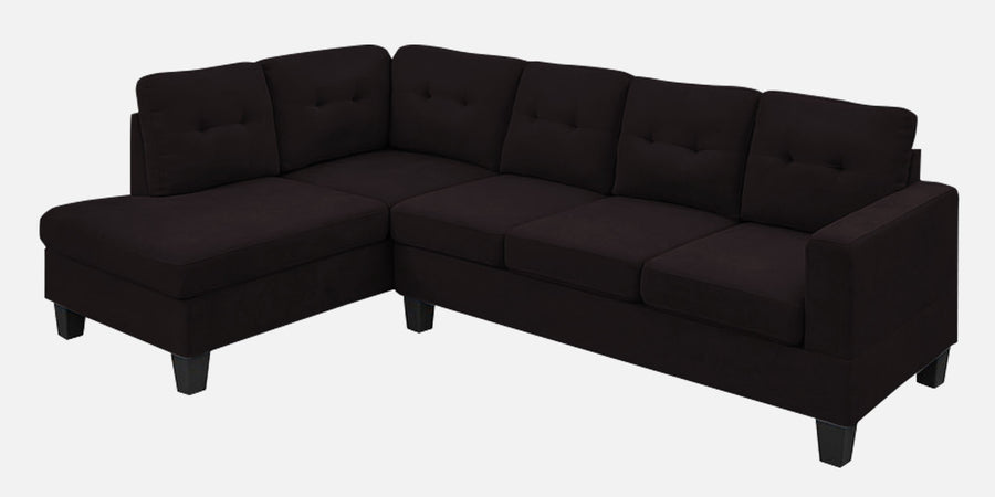 Thomas Fabric Rhs Sectional Sofa 3 Lounger In Cara Brown Colour - Febonic Living