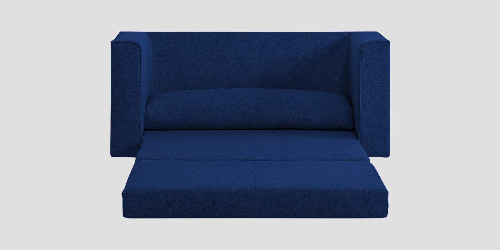 Kenia Fabric 3 Seater Foldable Sofa Cum Bed In Royal Blue Colour - Febonic Living