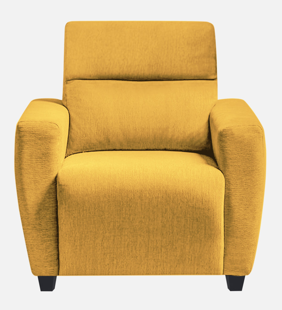 Bakadi Fabric 1 Seater Sofa In Bold Yellow Colour - Febonic Living