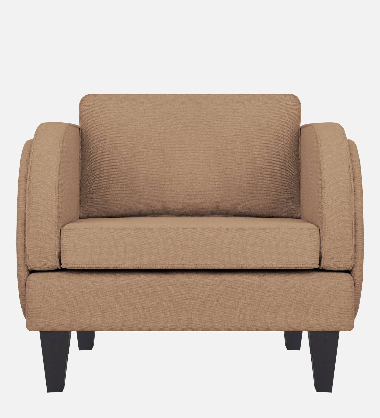 Siddy Fabric 1 Seater Sofa in Cookie Beige Colour