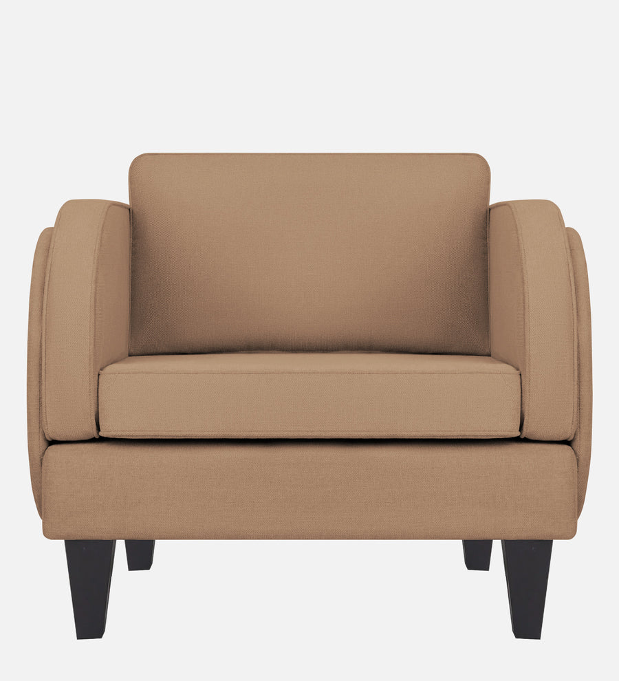 Siddy Fabric 1 Seater Sofa In Cookie Beige Colour - Febonic Living