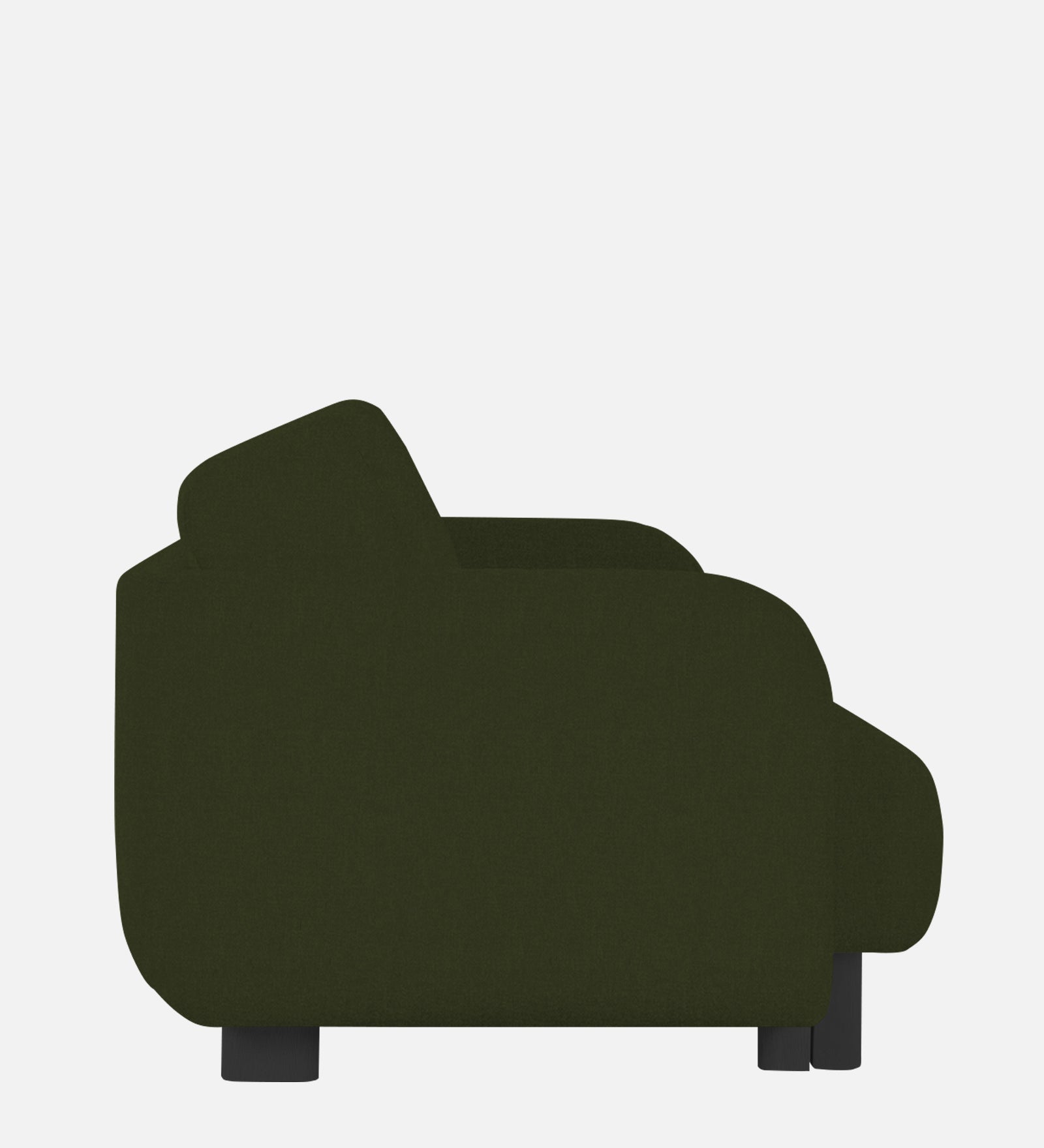 Varu Fabric 1 Seater Sofa In  Olive Green Colour - Febonic Living