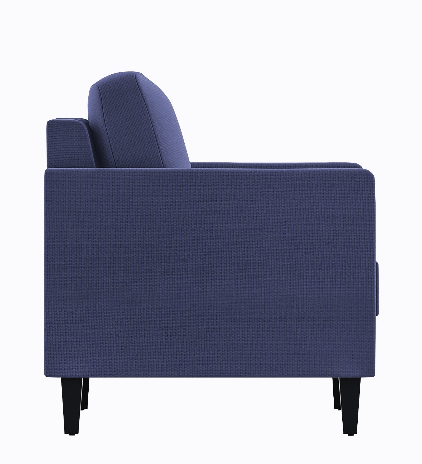 Nori Fabric 1 Seater Sofa In Denim Blue Colour