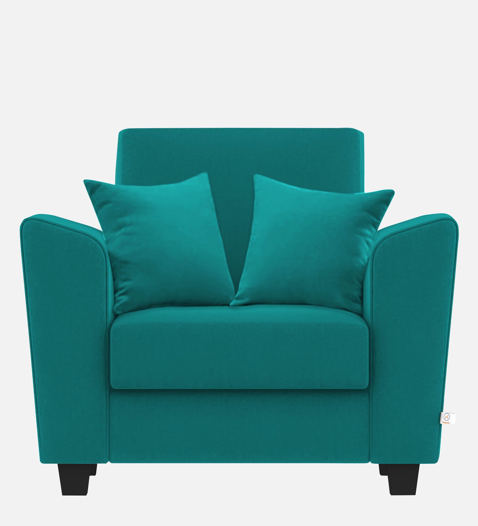 Daku Fabric 1 Seater Sofa in sea green Colour