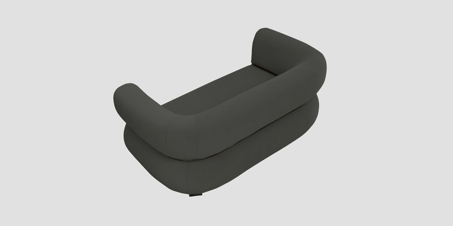 Kula Velvet 2 Seater Sofa In Hory Grey Colour - Febonic Living