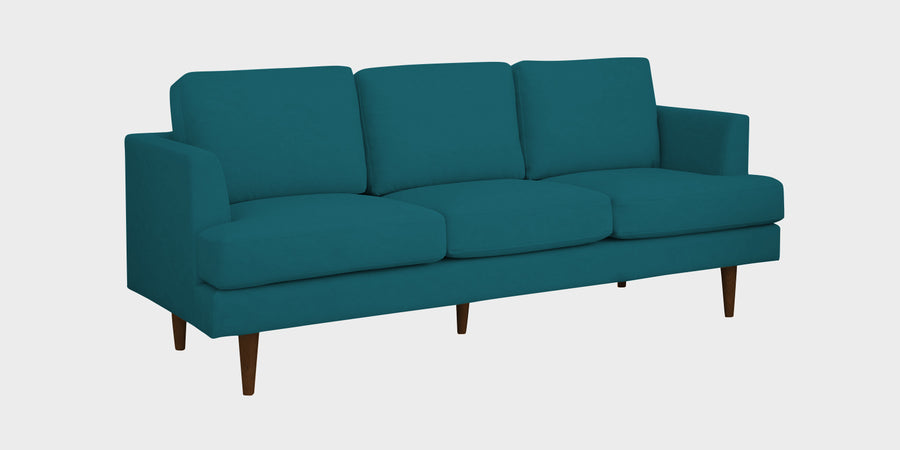 Motra Velvet 3 Seater Sofa In Pine Green Colour - Febonic Living