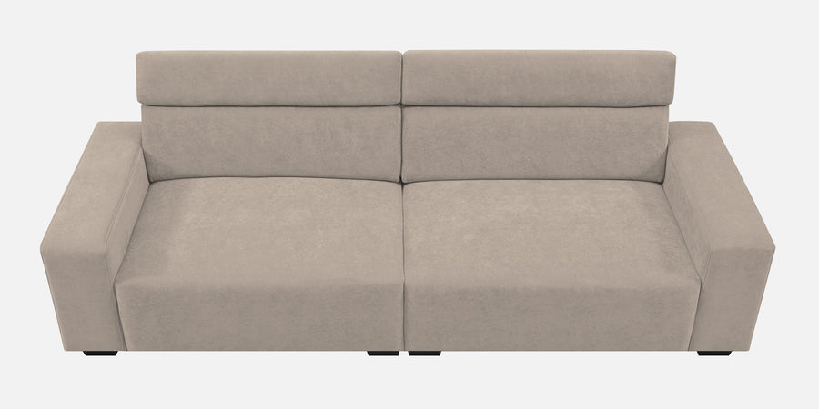 Hiro Fabric 3 Seater Sofa In Oat Beige Colour - Febonic Living