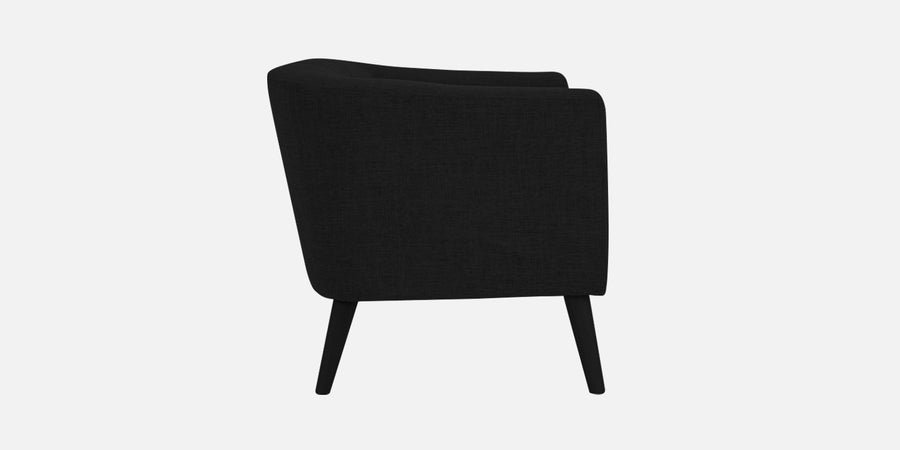 Casper Fabric 3 Seater Sofa In Zed Black Colour - Febonic Living