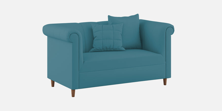 Rubi Velvet 2 Seater Sofa In Aqua Blue Colour - Febonic Living