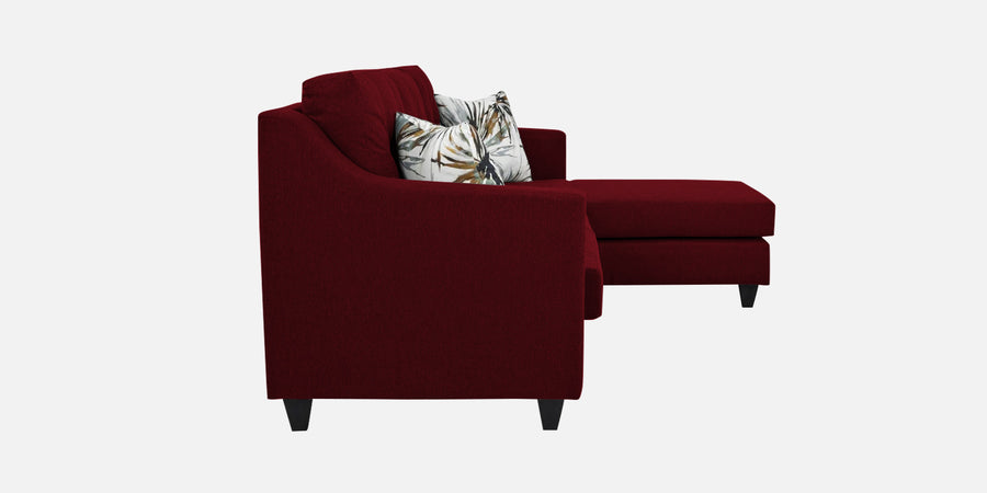 Welly Fabric Rhs Sectional Sofa 2 Lounger In Ruby Red Colour - Febonic Living