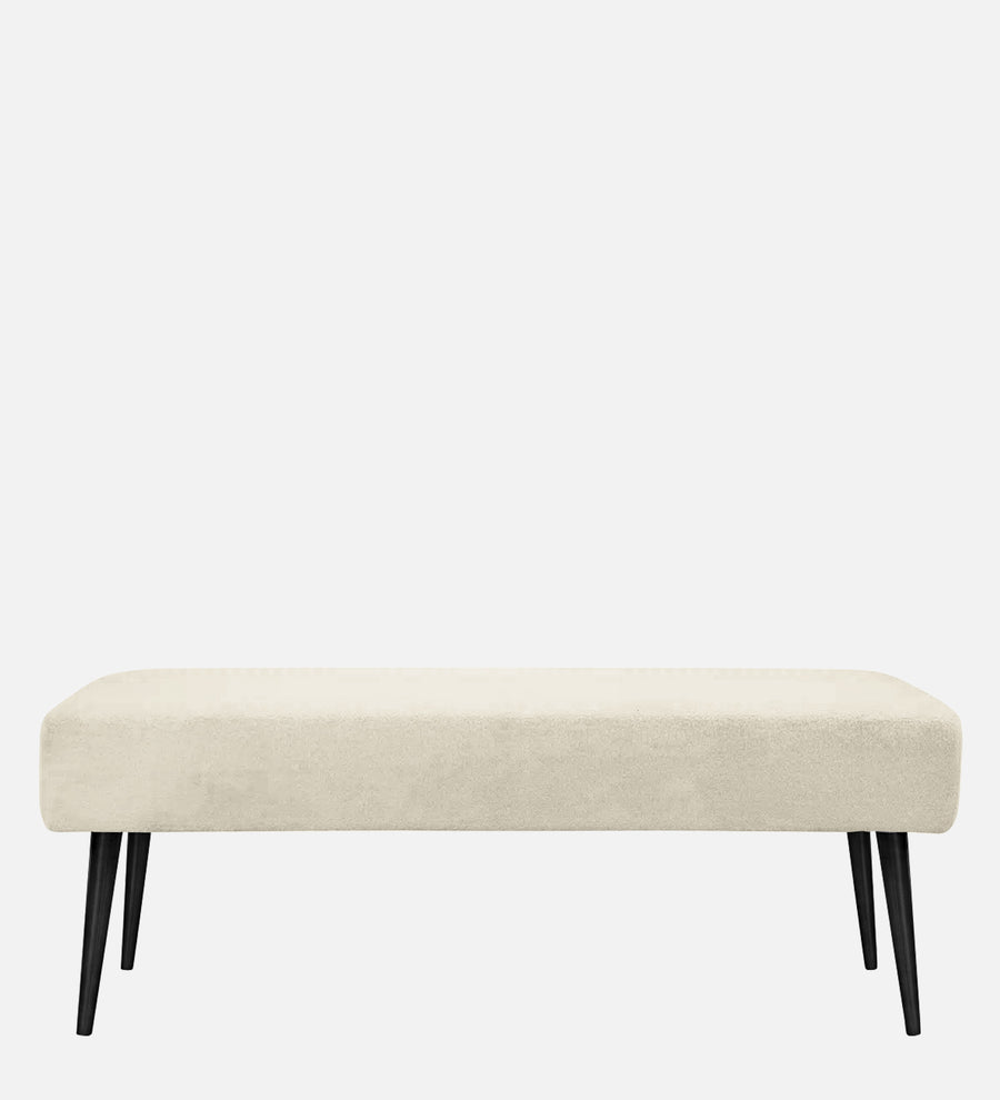 Orbit Fabric Bench In Ivory Cream Colour - Febonic Living