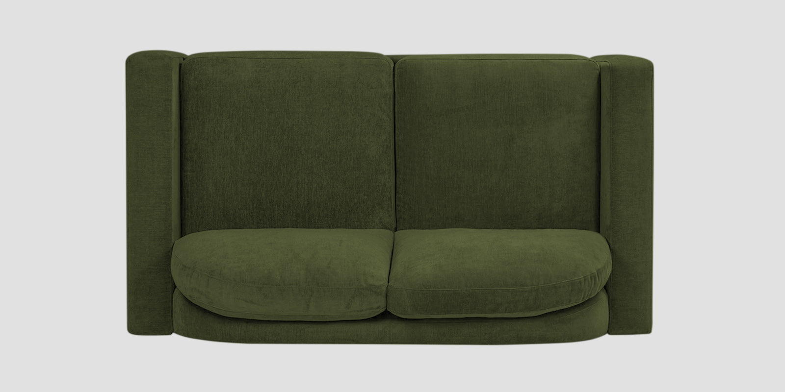 Dara Fabric 2 Seater Sofa In Olive Green Colour