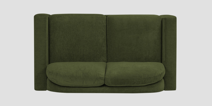 Dara Fabric 2 Seater Sofa In Olive Green Colour - Febonic Living