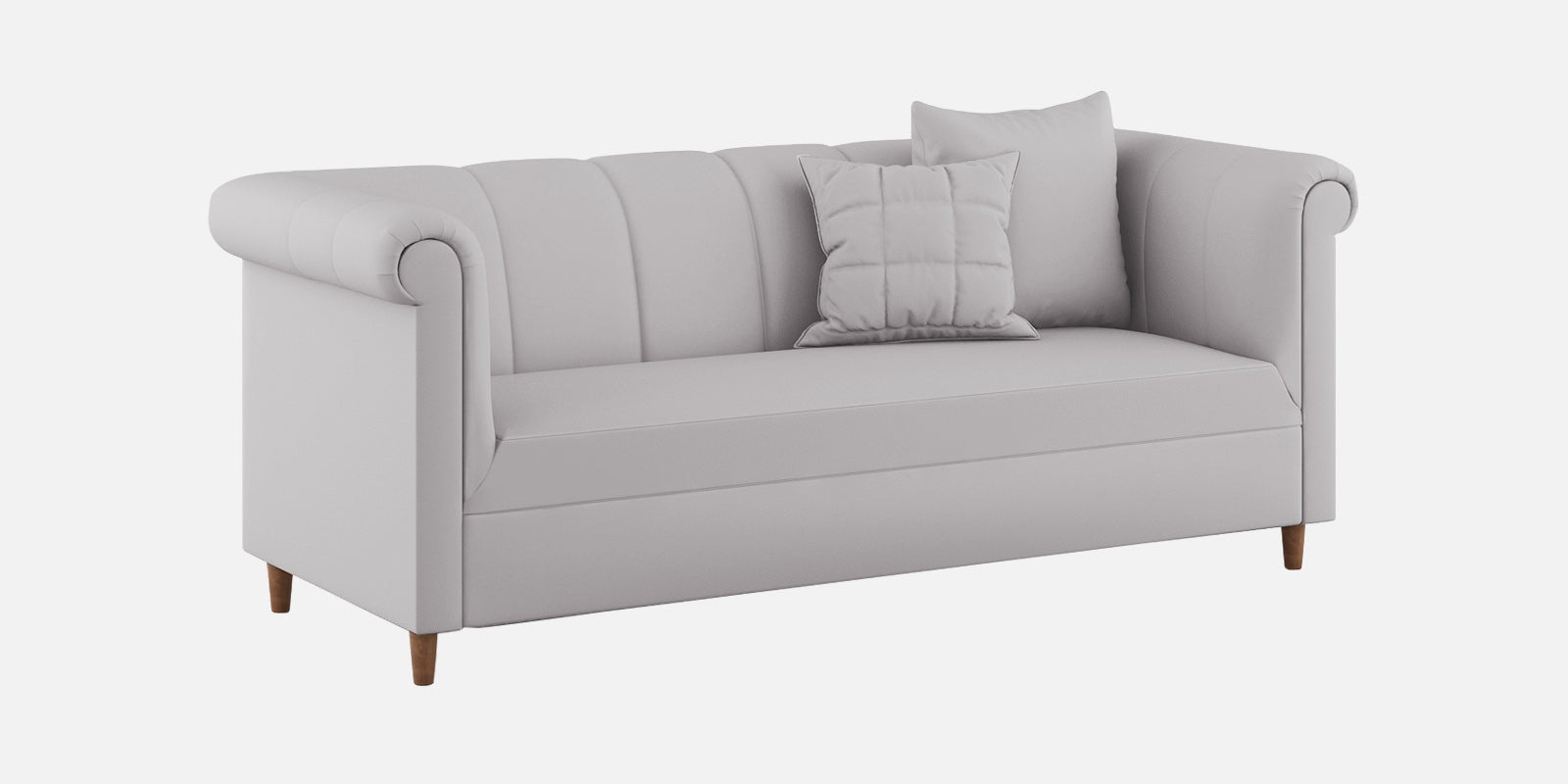 Rubi Velvet 3 Seater Sofa in Concrete grey Colour