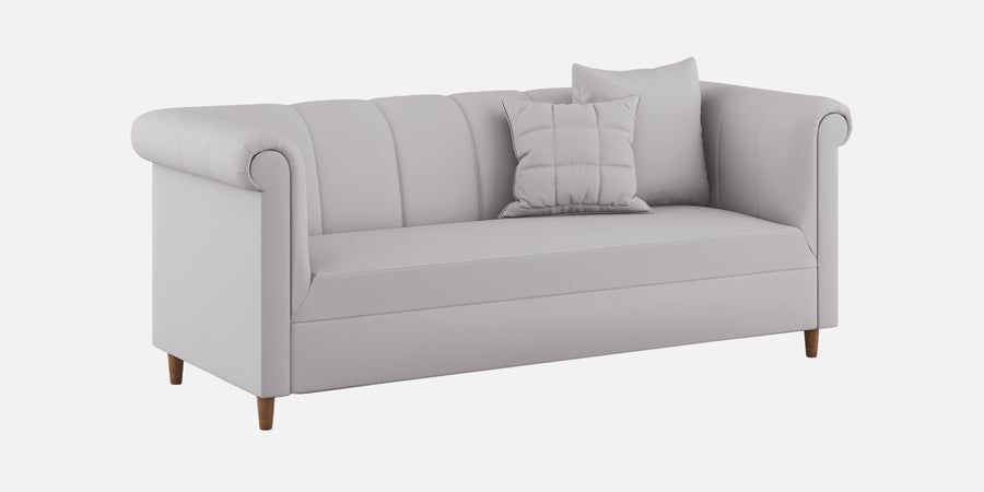 Rubi Velvet 3 Seater Sofa In Concrete Grey Colour - Febonic Living