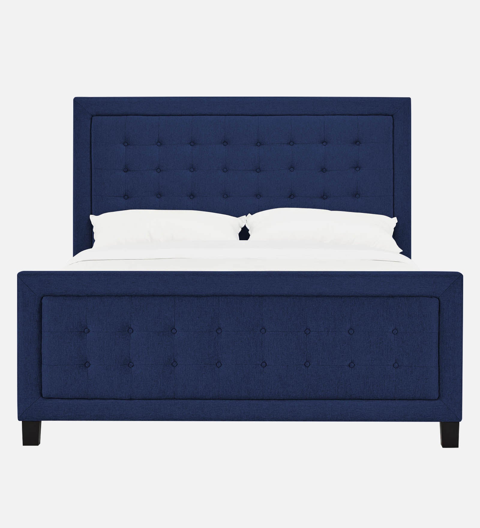 Kaster Fabric Queen Size Bed In Royal Blue Colour